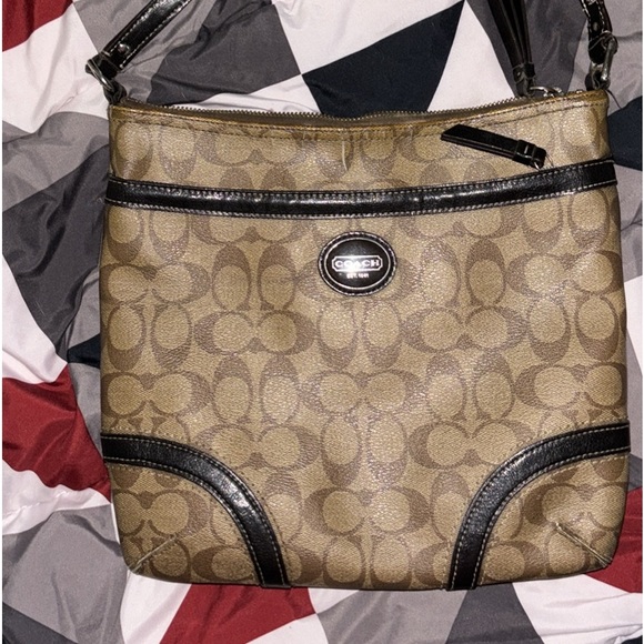Tan/Brown Coach Crossbody - Picture 2 of 2
